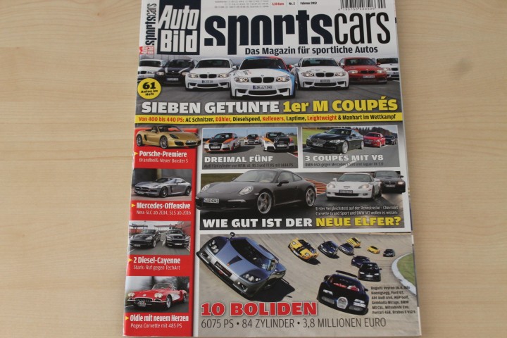 Deckblatt Auto Bild Sportscars (02/2012)